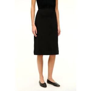 STAUD Women's Black Pascale Pencil Skirt Size S